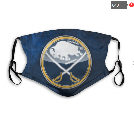 NHL Buffalo Sabres #1 Dust mask with filter->nhl dust mask->Sports Accessory